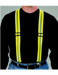 Reflective Clip-On Suspenders