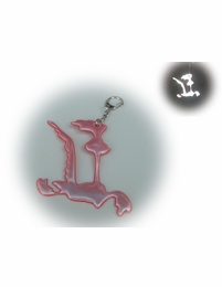 Reflective Keychain - RoadRunner Design