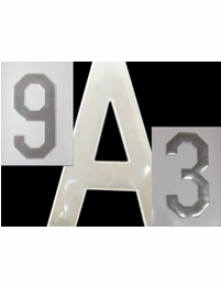 Reflective Stick-on or Sew-on Numbers