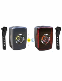 Tiny n' Mighty LED Bike Lights - USB Rechargeable White & Red Combo