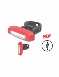 USB-rechargeable COB-LED Super Bright Compact Bike Tail light