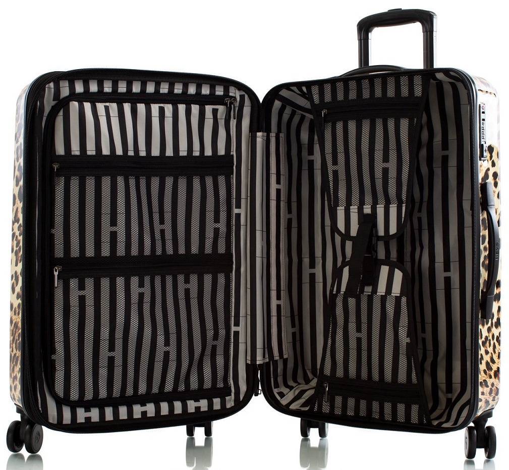 Heys Brown Leopard 3Piece Luggage Set Hardside Luggage