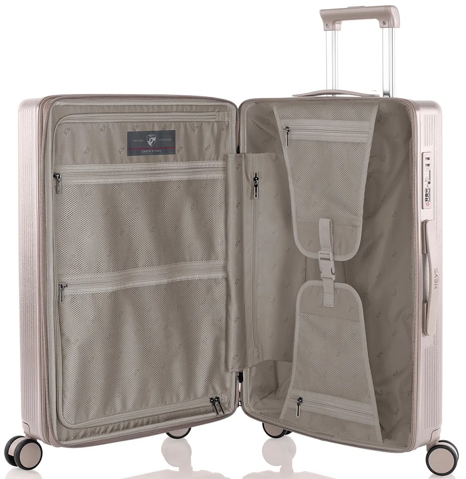 Heys Earth Tones 3Piece Luggage Set Hardside Luggage