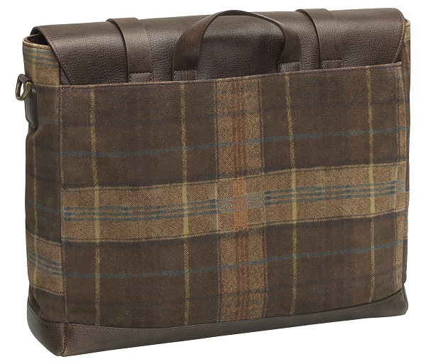 Johnston & Murphy Suede Leather Flapover Briefcase