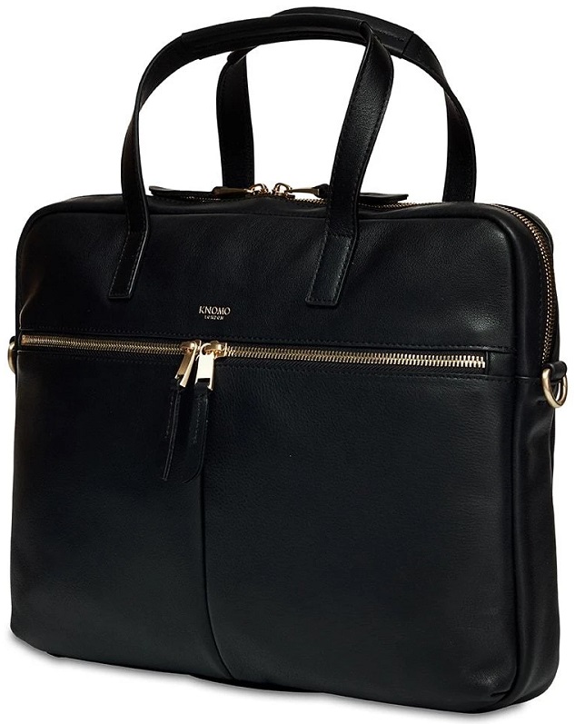 Knomo Hanover Leather Laptop Briefcase Knomo