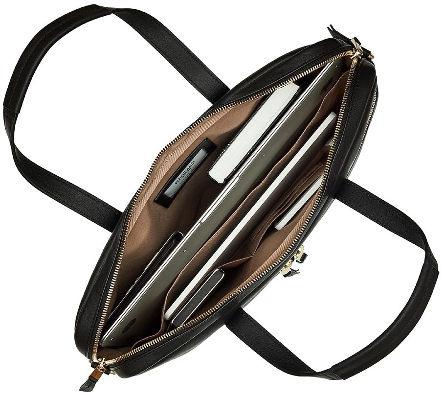 Knomo Hanover Leather Laptop Briefcase Knomo