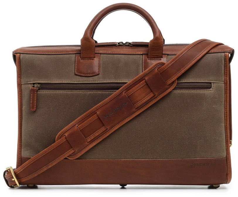 Korchmar Sawyer Waxed Canvas Laptop Briefcase Briefcases