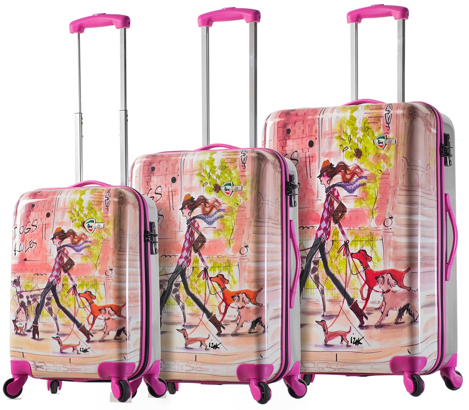 Mia Toro Izak "Stylish Traveler" 3Piece Luggage Set