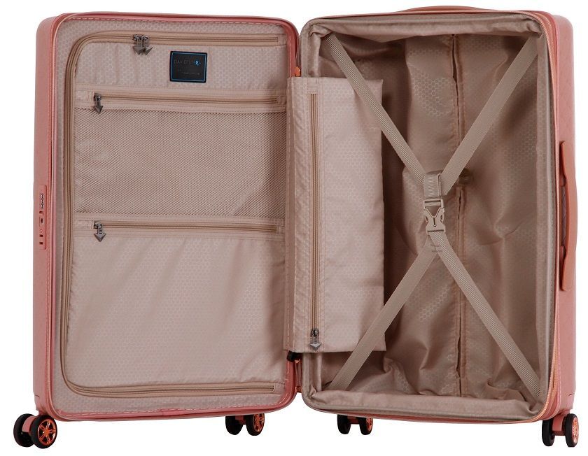 Triforce David Tutera "Malibu" 3Piece Luggage Set Rose Gold Triforce