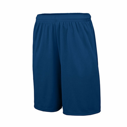 AUGUSTA NAVY  MENS DRIFIT SHORT W POCKETS PLAIN NO LOGO 