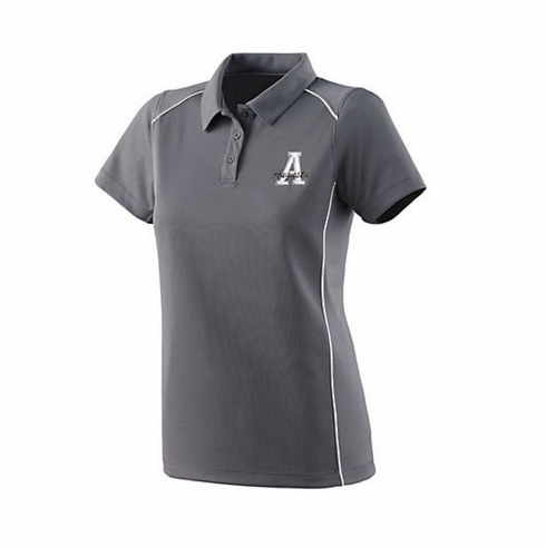 Augusta Womens Grey Drifit Polo with Embroidered Ambassador Logo 