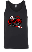 BELLA BLACK UNISEX SOFT COTTON TANK TOP WITH SCREENED LOGO