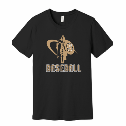 BELLA SOFT COTTON BLACK UNISEX TSHIRT W SCREENED LOGO