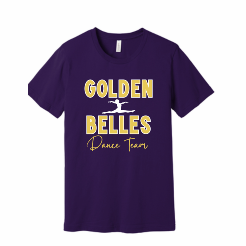 BELLA UNISEX PURPLE TSHIRT W SCREENED LOGO