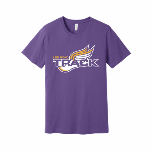 BELLA UNISEX SOFT COTTON PURPLE TSHIRT WITH SCREENED LOGO