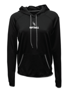 BLACK DRIFIT HOODIE WITH SCREENED LOGO ON FRONT
