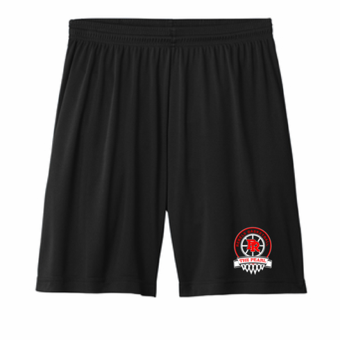 BLACK MENS DRIFIT SHORT WITH SCREENED LOGO