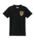 BLACK TIGHT FIT COMPRESSION SHIRT-SHORT SLEEVE WITH LEFT CHEST SCREENED LOGO & #