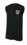 BLACK TIGHT FIT COMPRESSION SHIRT-SLEEVELESS WITH LEFT CHEST SCREENED LOGO & #