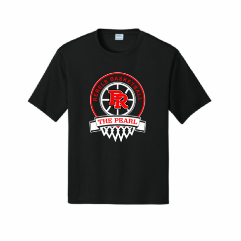BLACK UNISEX DRIFIT SHIRT WITH SCREENED LOGO