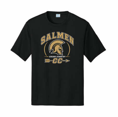 BLACK UNISEX DRIFIT SHIRT WITH SCREENED LOGO