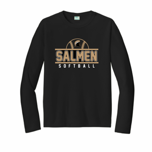 BLACK UNISEX LONG SLEEVE DRIFIT SHIRT W SCREENED LOGO