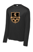 BLACK UNISEX LONG SLEEVE DRIFIT SHIRT WITH SCREENED LOGO