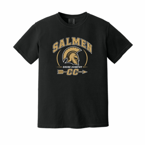 COMFORT COLORS BLACK UNISEX TSHIRT WITH SCREENED LOGO