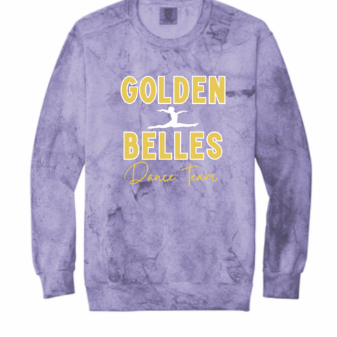 COMFORT COLORS PURPLE COLOR BLAST SWEATSHIRT W SCREENED LOGO