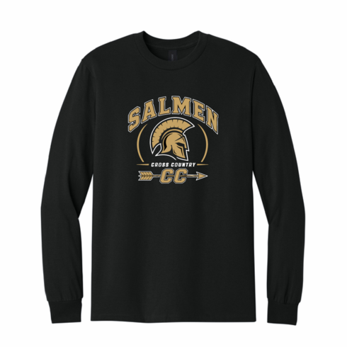 GILAN UNISEX BLACK LONG SLEEVE SHIRT WITH SCREENED LOGO