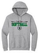 GILDAN SPORT GREY HOODIE SWEAT WITH NEW SCREENED LOGO