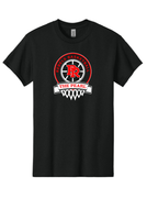 GILDAN BLACK UNISEX TSHIRT WITH SCREENED LOGO 