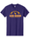 GILDAN PURPLE COTTON TSHIRT W SCREENED LOGO