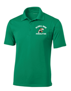 KELLY. GREEN UNISEX DRIFIT POLO WITH EMBROIDERED LOGO