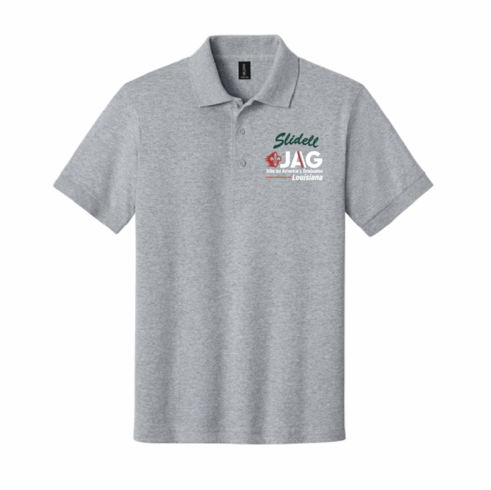 GILDAN U NISEX COTTON POLO WITH SCREENED LEFT CHEST LOGO ONLY