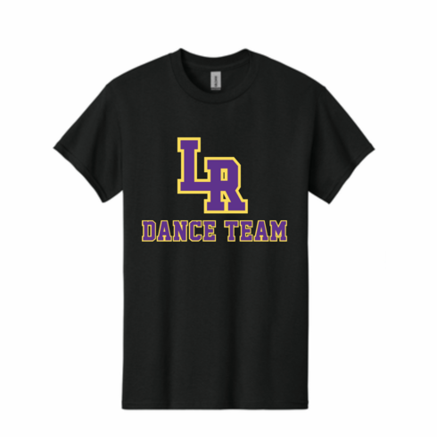 GILDAN UNISEX BLACK COTTON TSHIRT W SCREENED LOGO