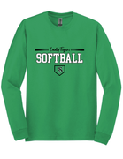 GILDAN UNISEX KELLY LONG SLEEVE SHIRT WITH SCREENED LOGO