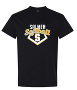 GILDAN UNISEX BLACK TSHIRT WITH SCREENED LOGO