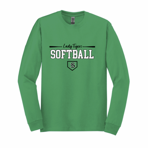 GILDAN UNISEX KELLY LONG SLEEVE SHIRT WITH SCREENED LOGO