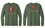 GILDAN UNISEX MILITARY GREEN LONG SLEEVE SHIRT WITH SCREENED LOGOS