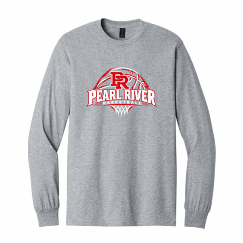 GILDAN UNISEX SPORT GREY COTTON LONG SLEEVE W SCREENED LOGO