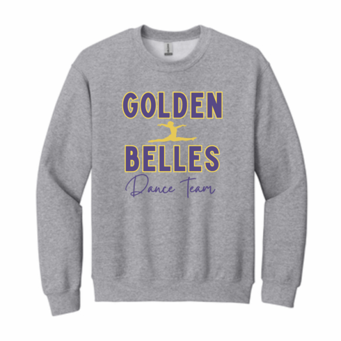 GILDAN UNISEX SPORT GREY CREW SWEAT W SCREENED LOGO