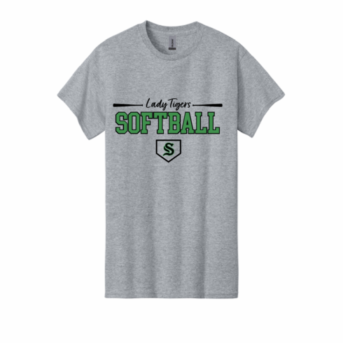 GILDAN UNISEX SPORT GREY TSHIRT WITH NEW SCREENED LOGO