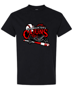 GILDAN UNISEX BLACK TSHIRT WITH SCREENED LOGO