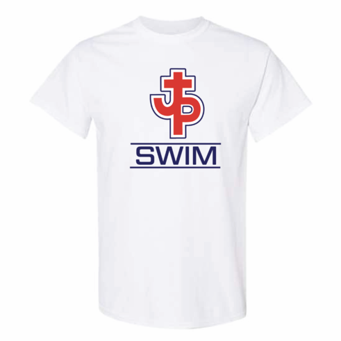 GILDAN UNISEX WHITE COTTON TSHIRT WITH SCREENED LOGO 