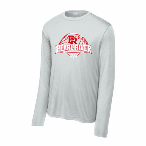 GREY UNISEX DRIFIT LONG SLEEVE WITH SCREENED LOGO