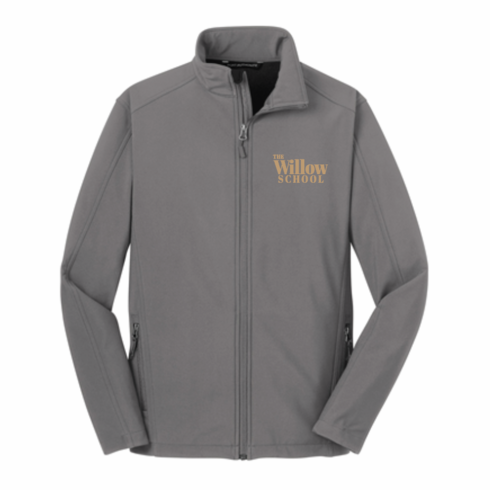 GREY UNISEX FULL ZIP JACKET WITH WILLOW SCHOOL LOGO EMBROIDERED