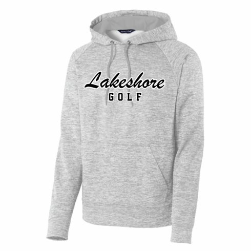 HEATHER GREY FLEECE LINED UNISEX DRIFIT HOODIE W SCREENED LOGO