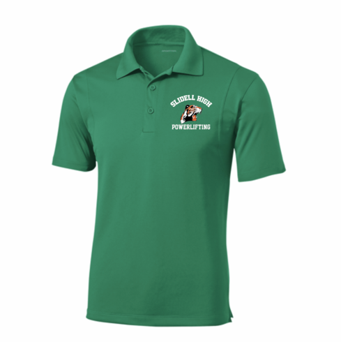 KELLY. GREEN UNISEX DRIFIT POLO WITH EMBROIDERED LOGO