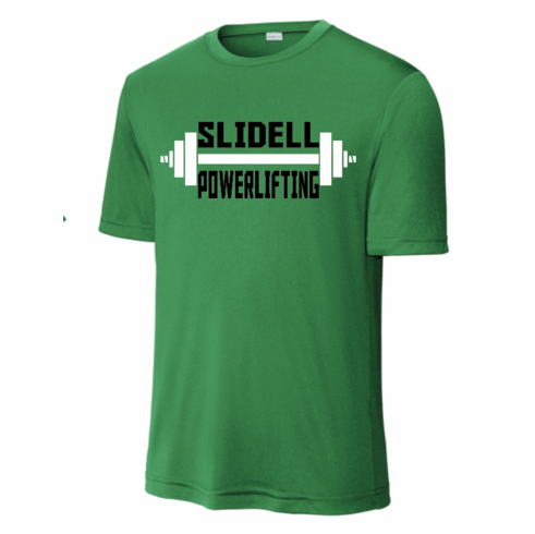 KELLY GREEN UNISEX DRIFIT SHIRT W SCREENED LOGO ON FRONT
